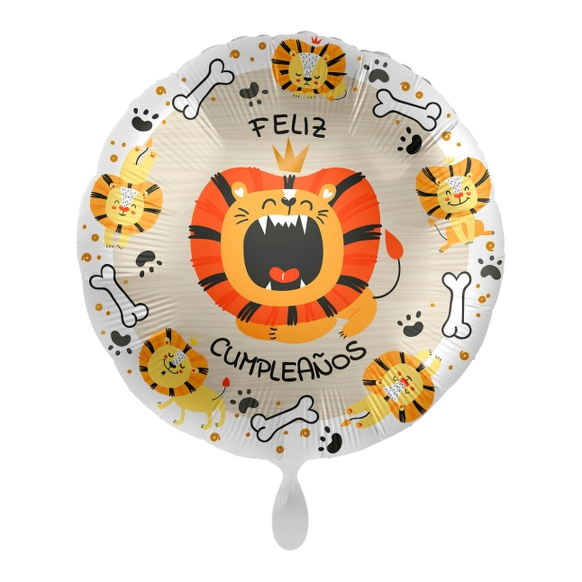 Globo Foil Feliz Cumpleaños León 43 cm