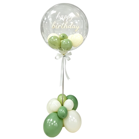 Globo burbuja personalizado de cumpleaños