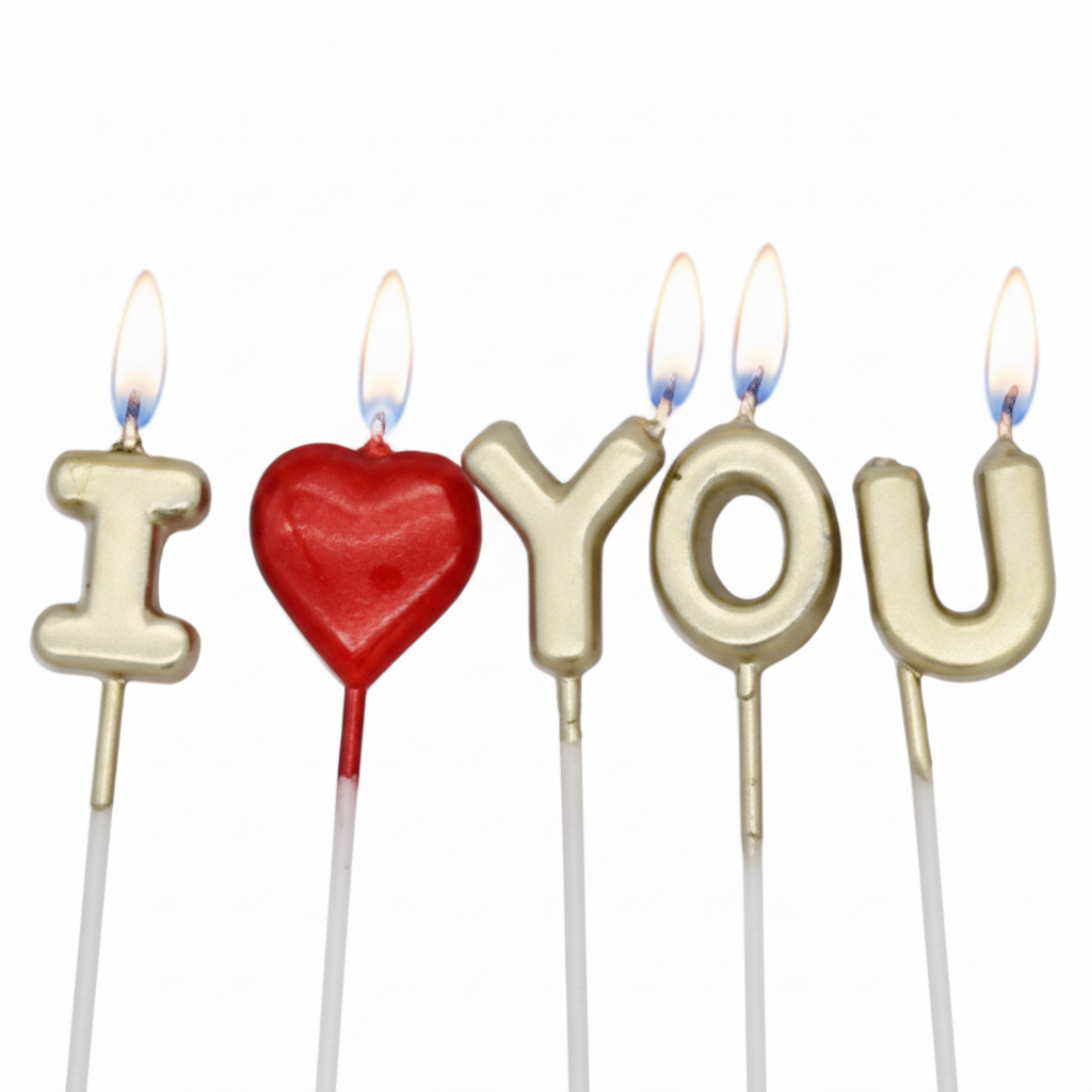 Vela I Love You – Vela Decorativa para Celebraciones