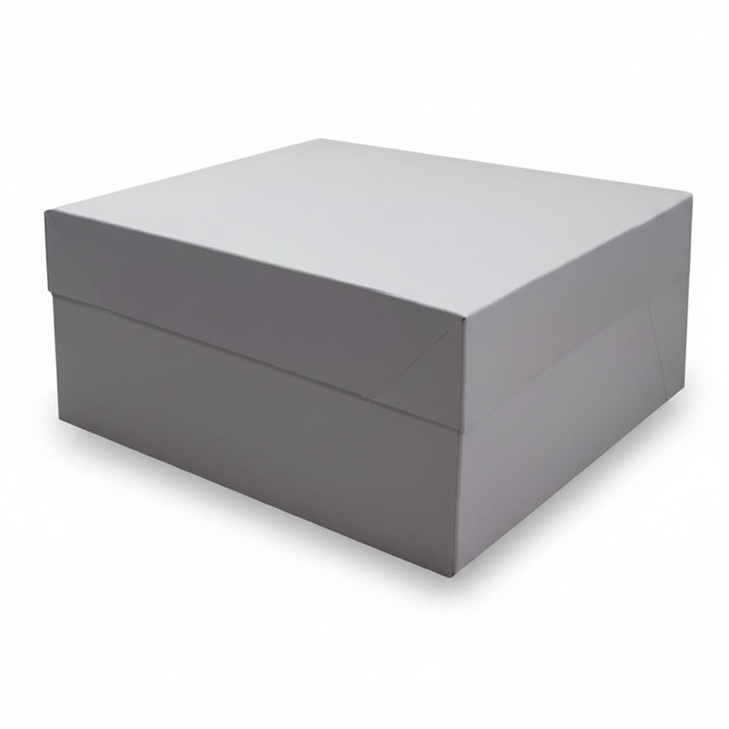 Caja Cartón Blanca para Tarta Rectangular