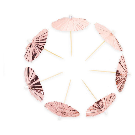 Palillos Coctel Parasol Metalico 10 uds