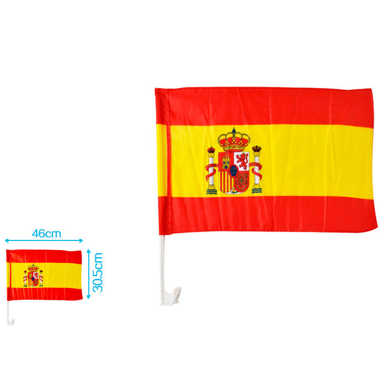 Banderina Coche España 30.5x46cm