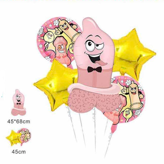 Set 5 Globos Metalizados - Despedida Soltero