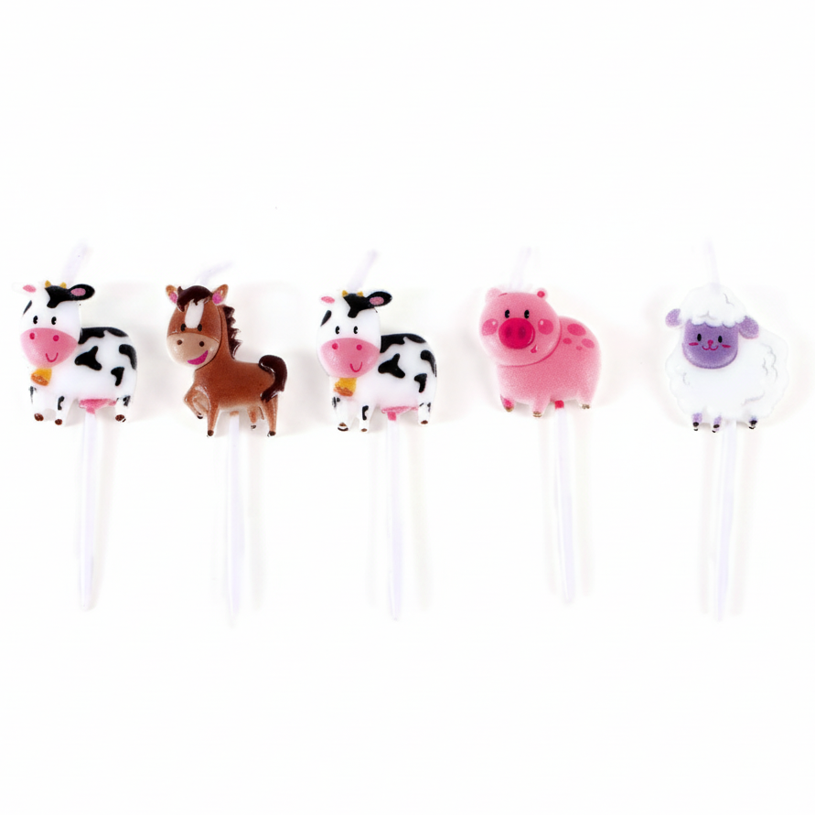 Vela Temática Animales 3*4cm 5uds