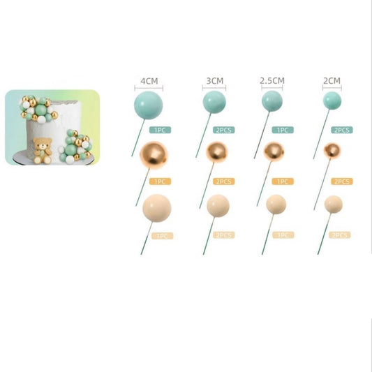 Bolas Coloridas Para Decoración De Tartas 18uds