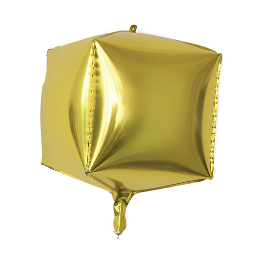 Globo Foil 4D Cuadrado 60 cm Oro