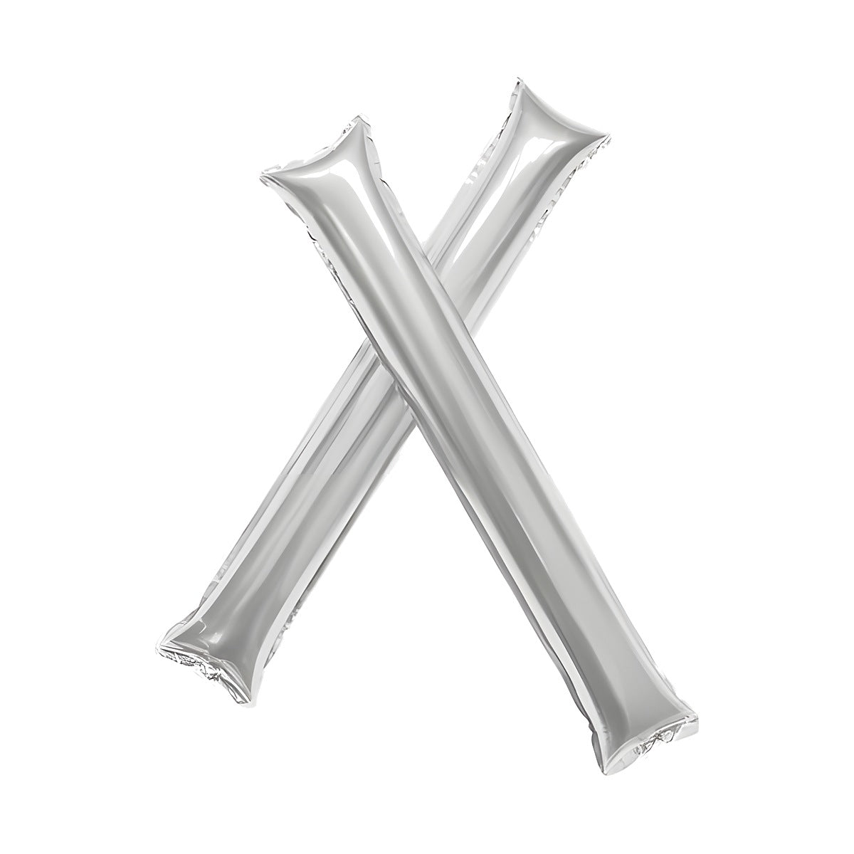 Globos Aplaudidores Foil 60 x 10 cm 2 uds Plata