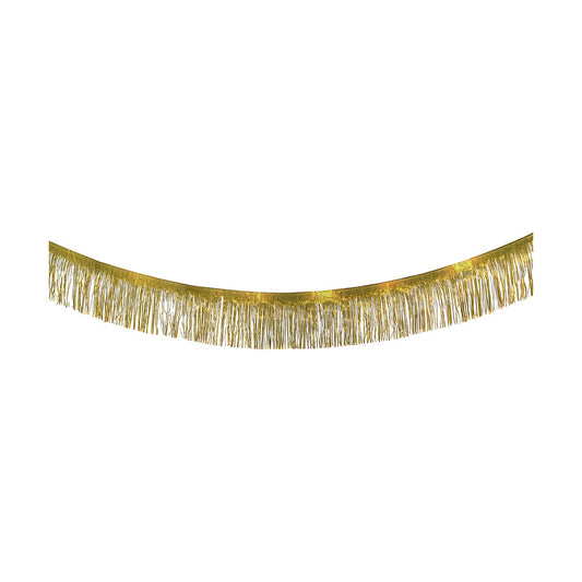 Guirnalda de Flecos Metalizados 200 x 20 cm Oro