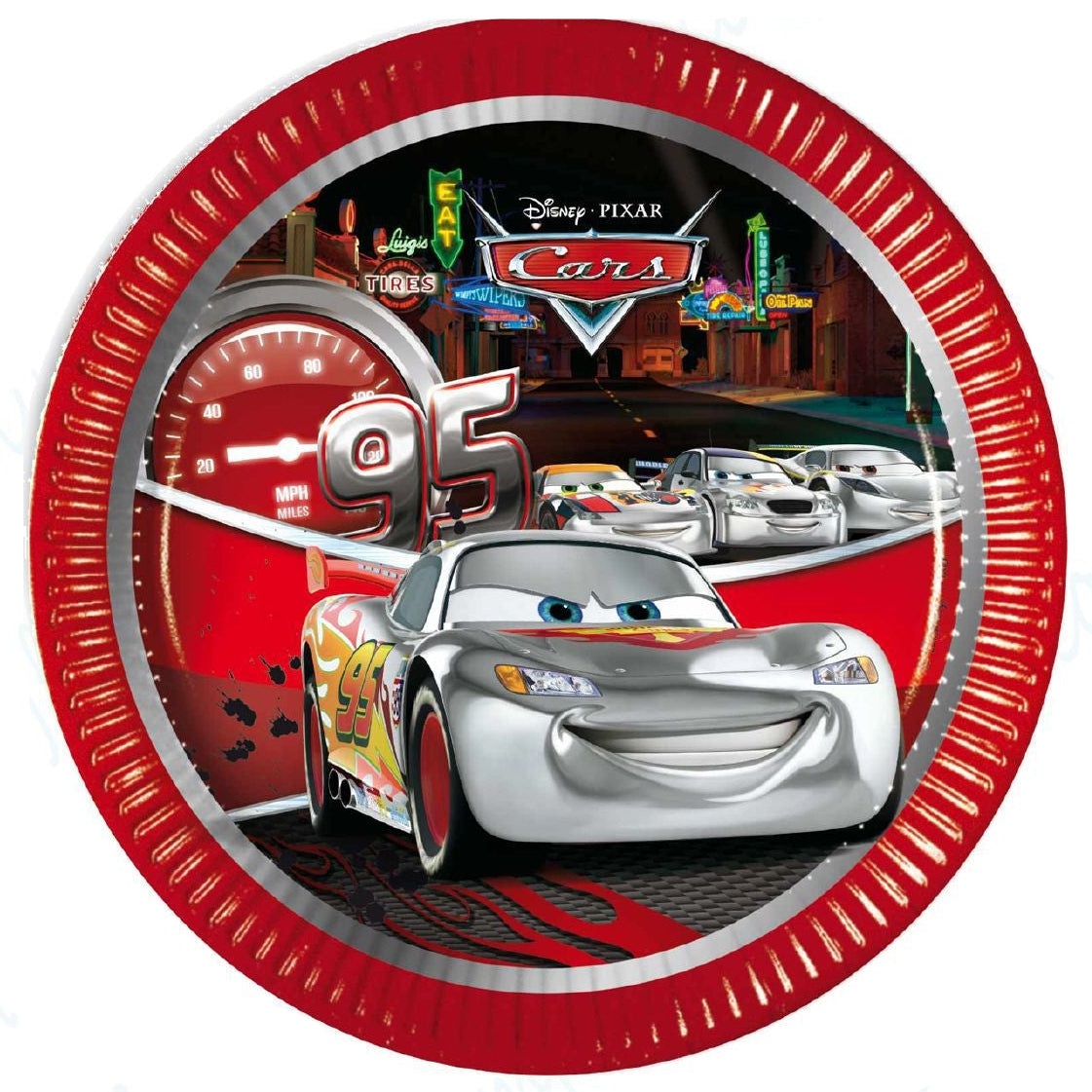 Platos de papel Cars Silver Edition 8 uds