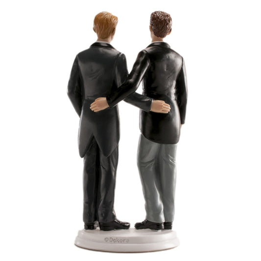 Figura de Novios 2 Chicos 20 cm
