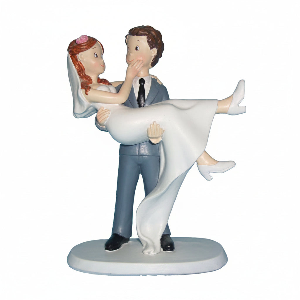 Figura Tarta Boda Novio en Brazos 17 cm