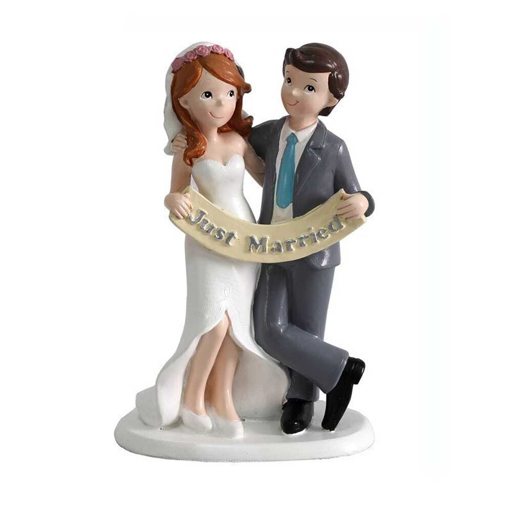 Figura Tarta Boda Novios Just Married 17 cm