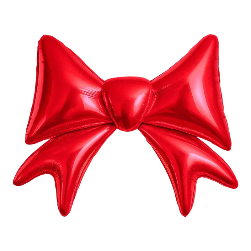 Globo Foil Lazo Rayas Rojo 111x91cm