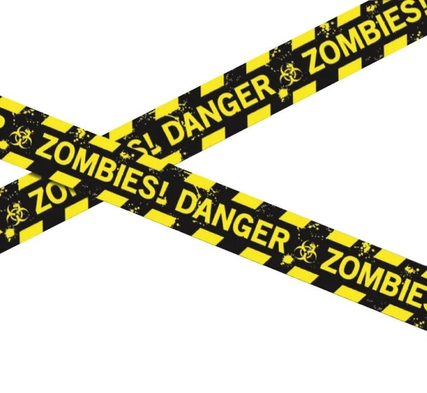 Cinta de Peligro Zombi para Halloween