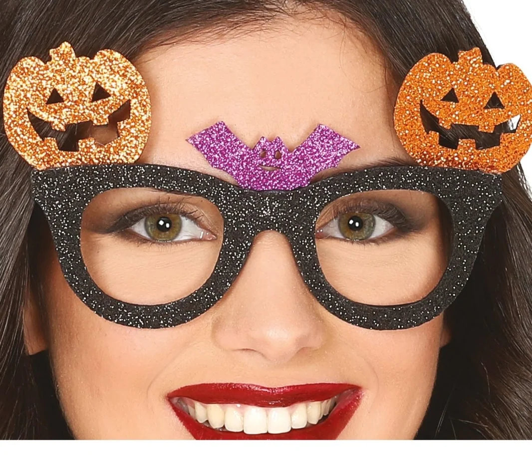 Gafas de Halloween con Purpurina de Calabaza