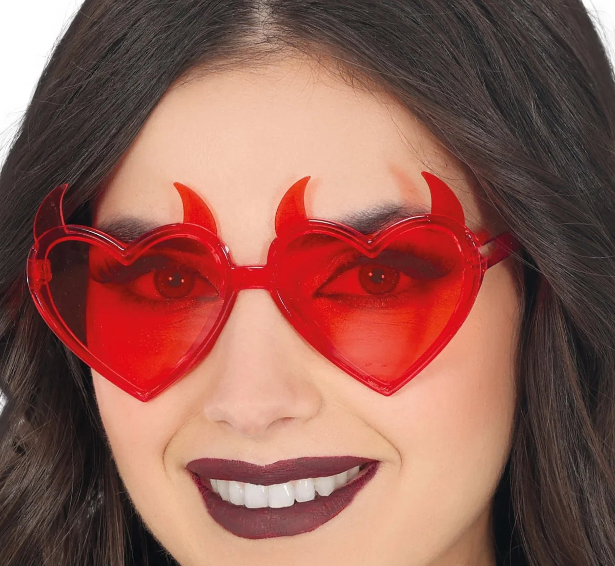 Gafas de Halloween Diablo Rojo