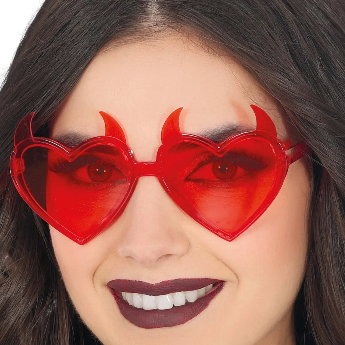 Gafas de Halloween Diablo Rojo