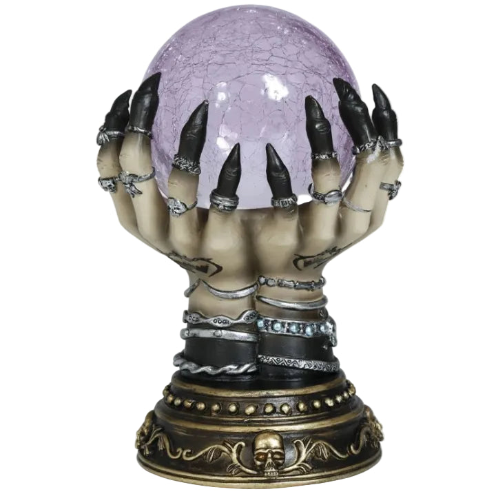 Bola de Pitonisa con Manos Sujetándola 23 cm