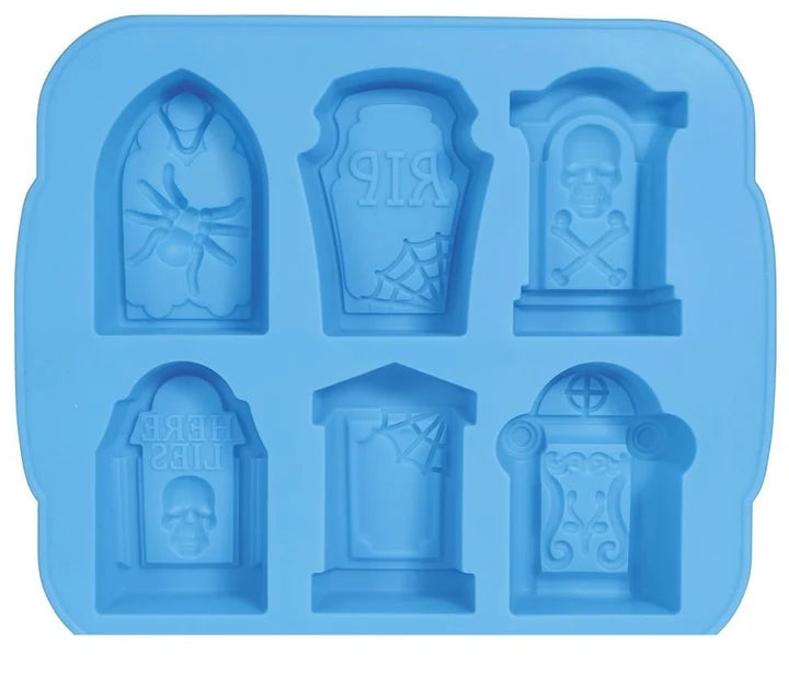 Moldes para Galletas Halloween Lápidas 21 x 18 cm Azul