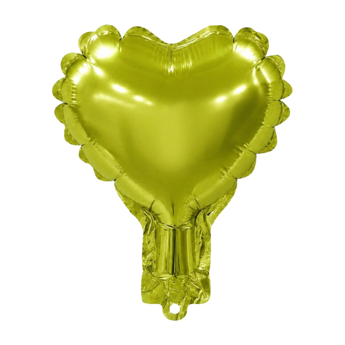 Mini Globos Foil Corazón 12 cm 6 uds - Verde Lima