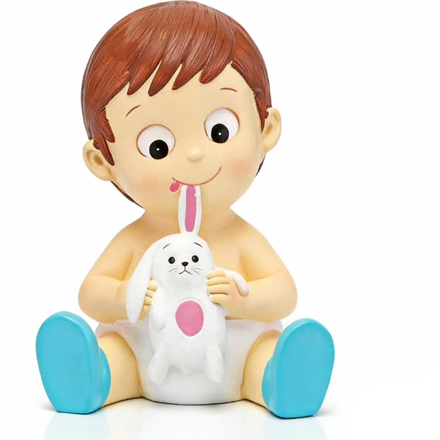 Hucha Niño con Peluche | Figura para Tarta de Bautizo