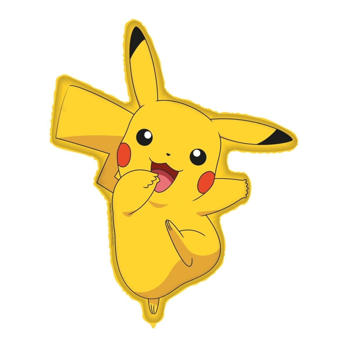 Globo Foil Forma Pikachu 60 x 77 cm sobre fondo blanco