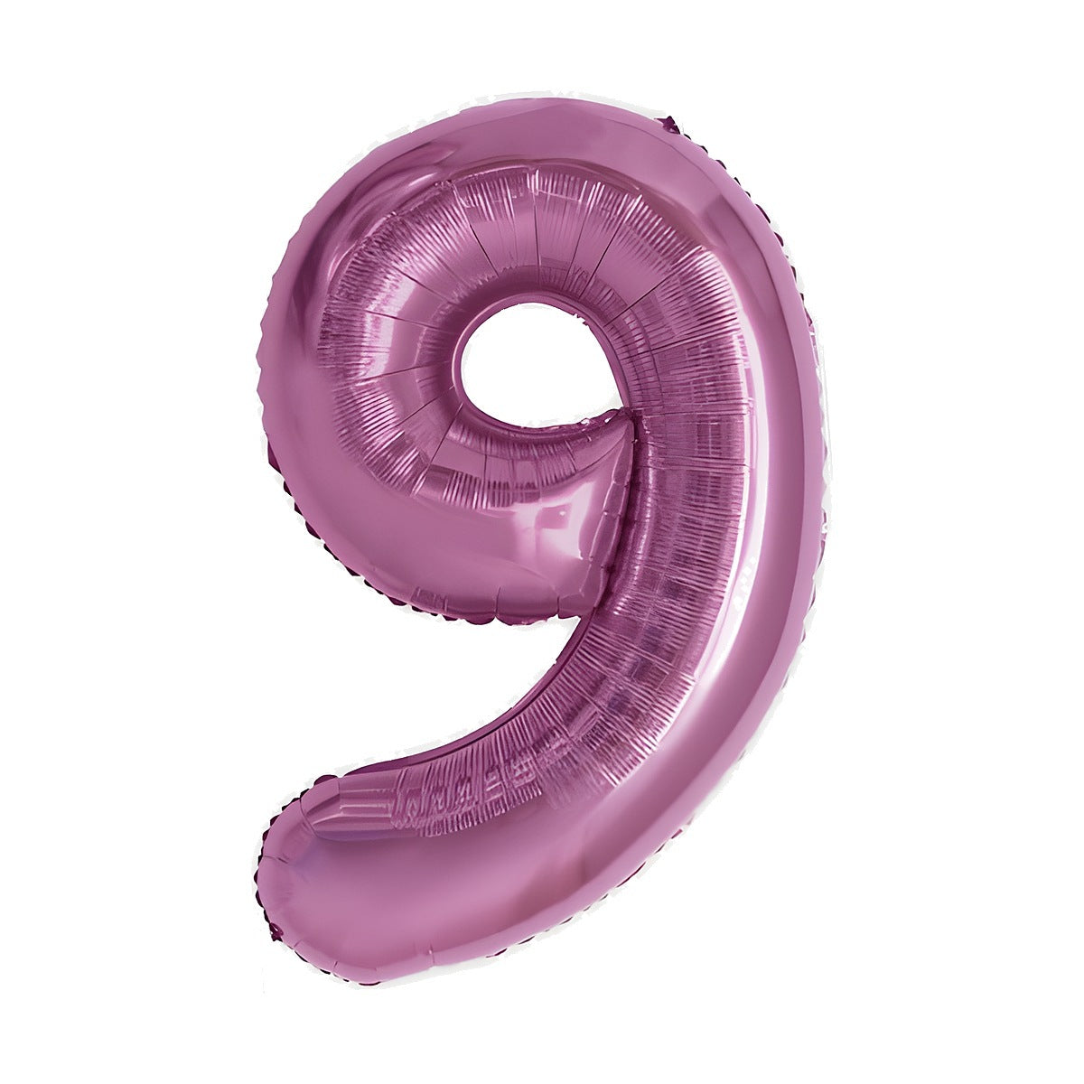 Globo Foil Número Gigante Aluminio 100cm (40") Fucsia número 9