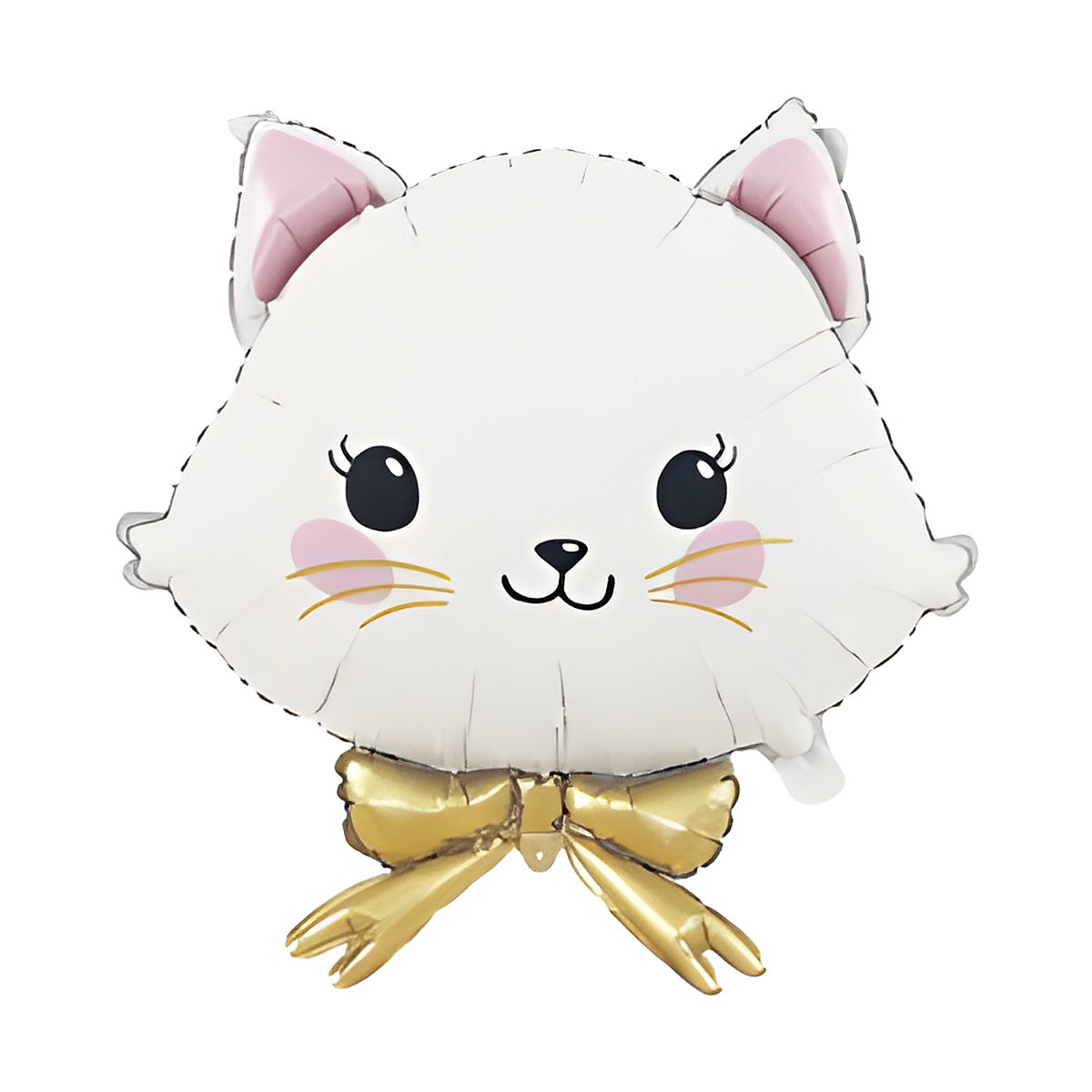 Globo Foil Cabeza de Gatita con Lazo Mate 62 x 72 cm