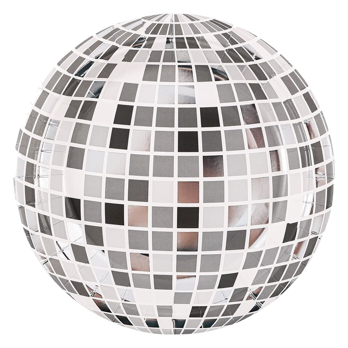 Platos Cartón Bola de Discoteca 18 cm 6 uds