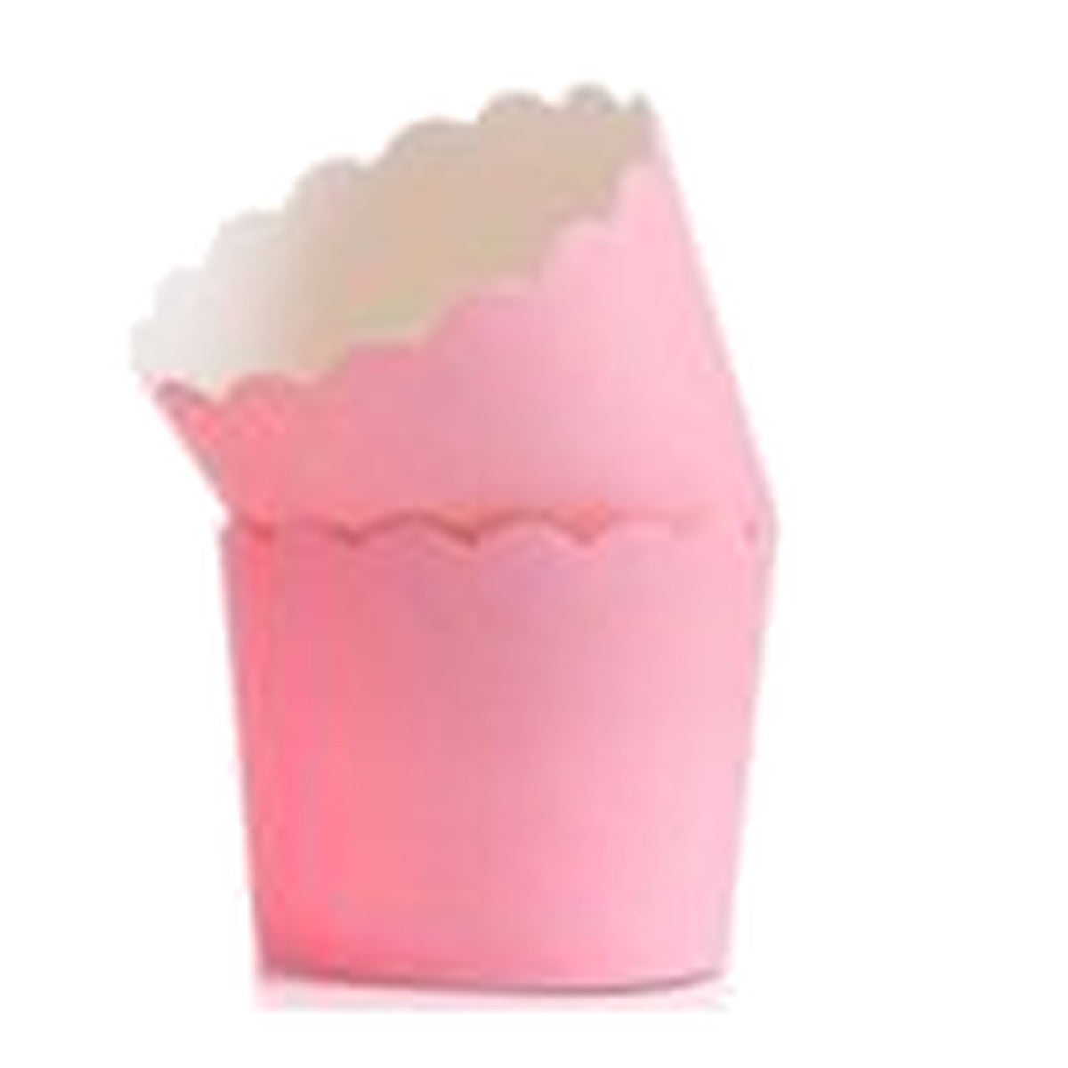 Cápsulas para Cupcakes con Borde Festoneado 5 x 5 cm 12 uds - Rosa