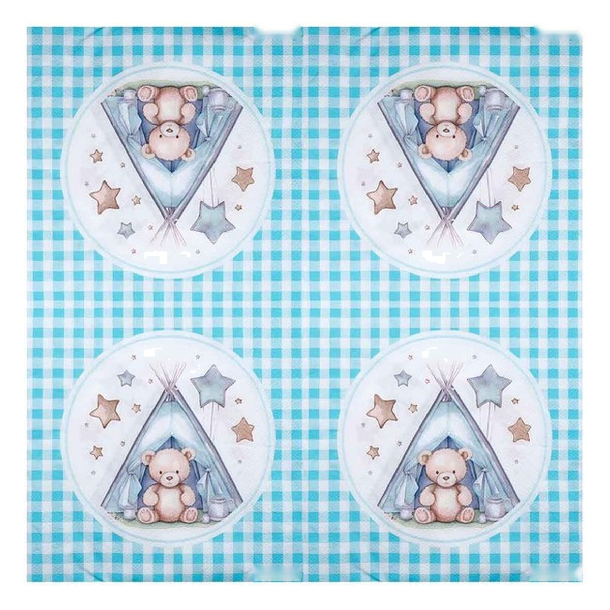 Servilletas Osito en Tienda Azul 33 x 33 cm 10 uds