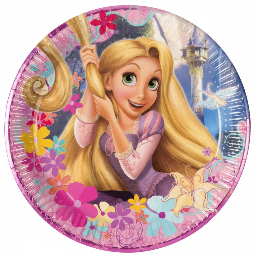 Platos Rapunzel 23cm 8uds