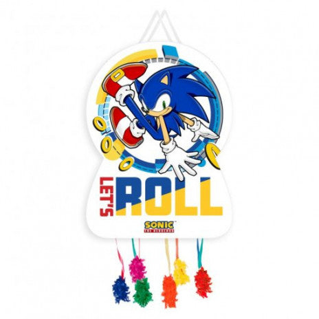 Piñata grande Sonic Let's Roll 65 × 46 cm