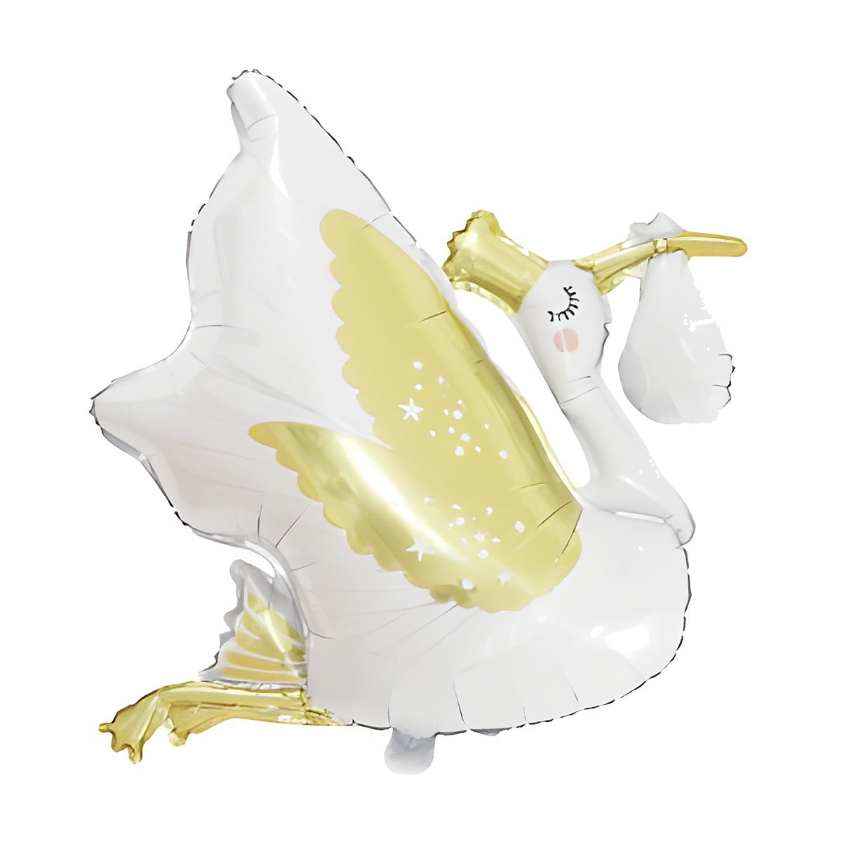 Globo Foil Cigüeña con Bebé 88 x 71 cm