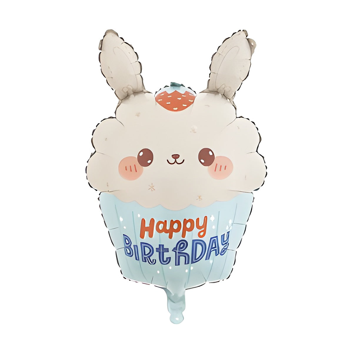 Globo Foil Conejita Cupcake Happy Birthday 44,5 x 66 cm