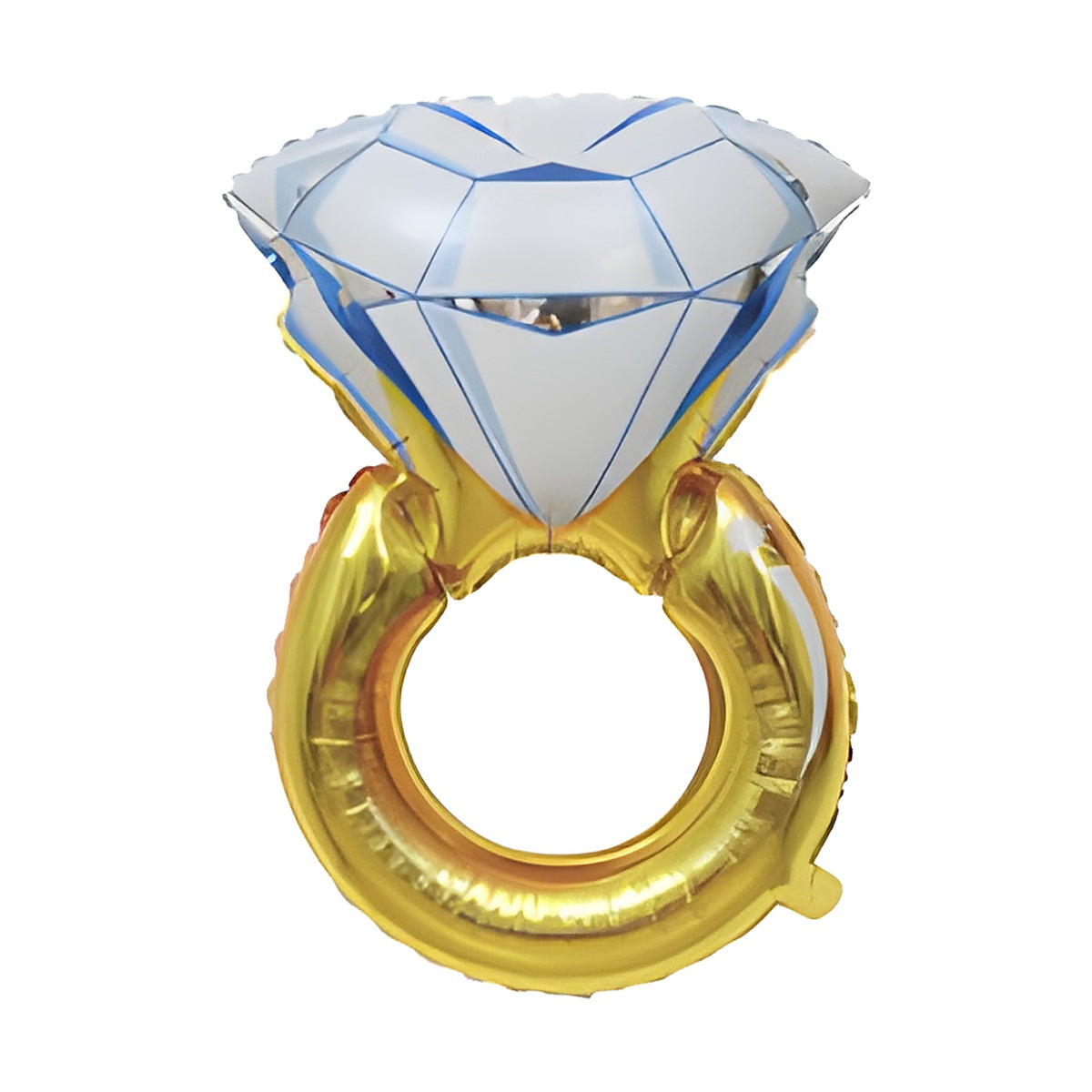 Globo Foil Anillo de Diamante Dorado 54,2 x 84 cm