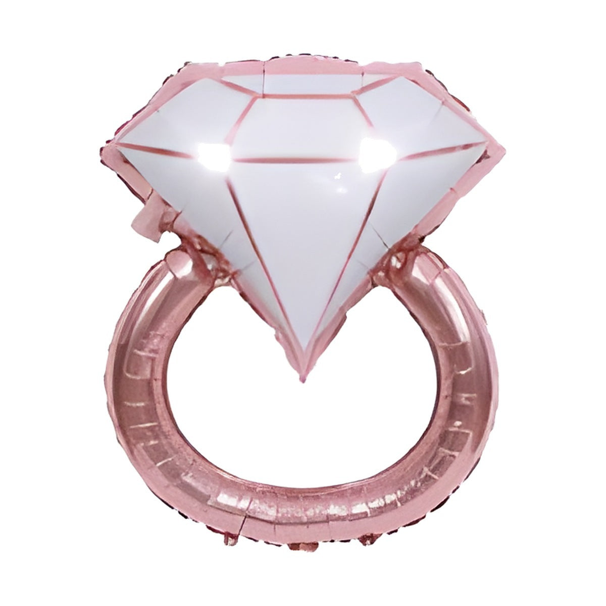 Globo Foil Anillo de Diamante Rosa 60 x 83 cm