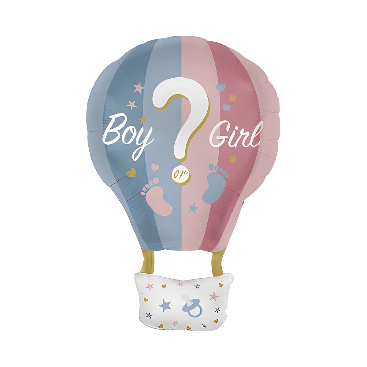 Globo Foil Globo Aerostático Boy or Girl 52 x 80 cm