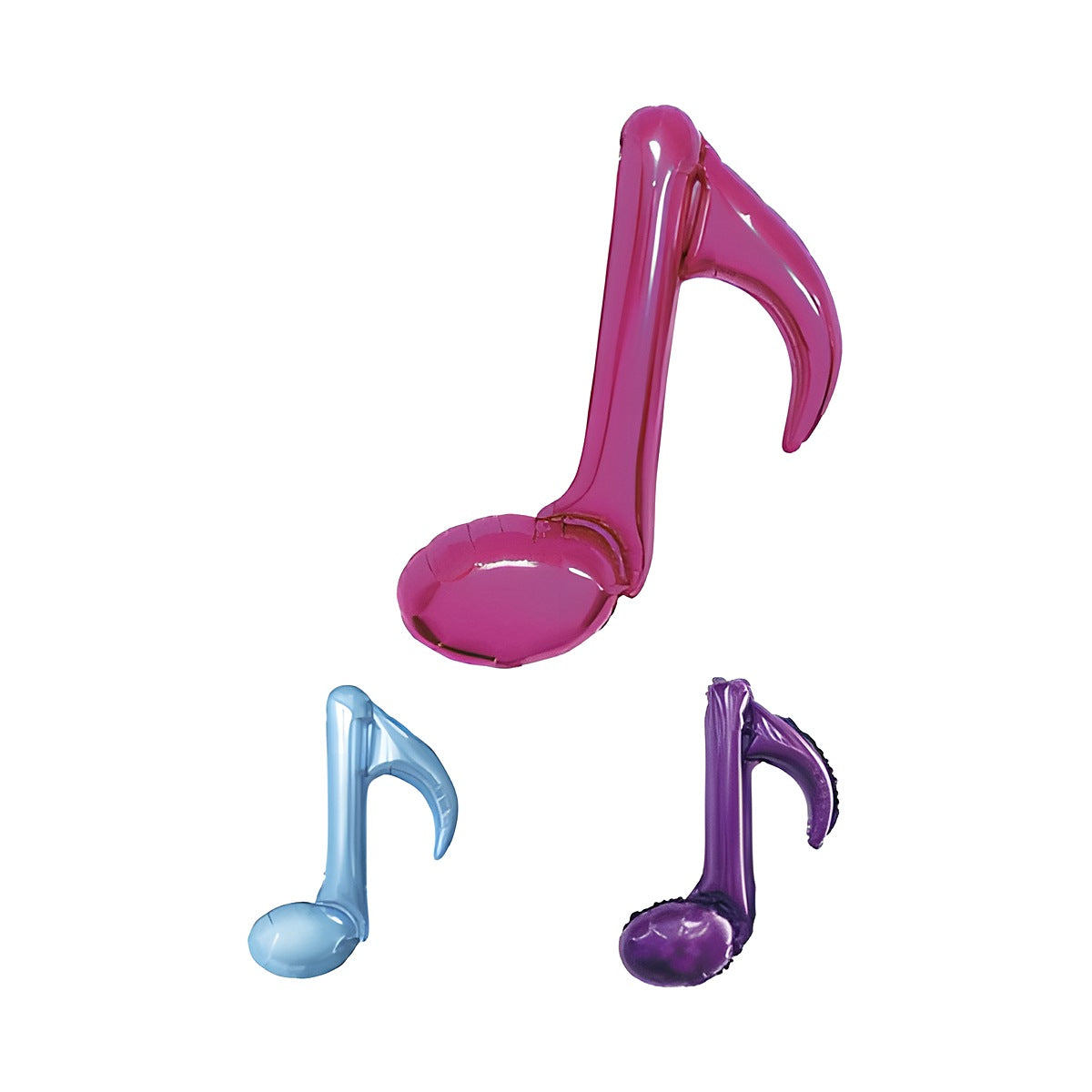Globo Foil Nota Musical Corchea 45 cm Surtido
