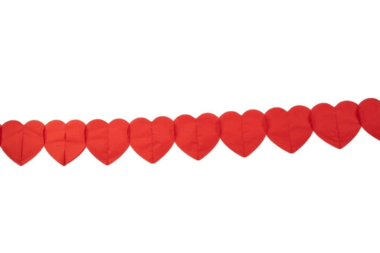 Guirnalda de Papel Corazones 6m