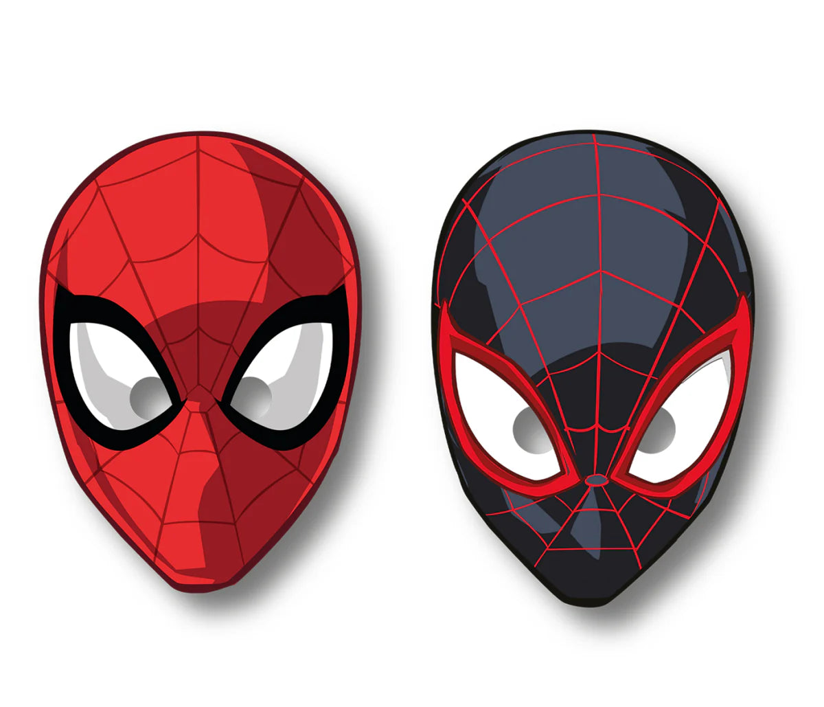 Máscaras Spiderman Mundo de Telarañas - 6 uds