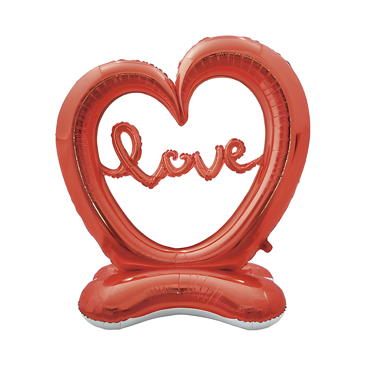 Globo Foil con Base Corazón Love 149 x 127 cm