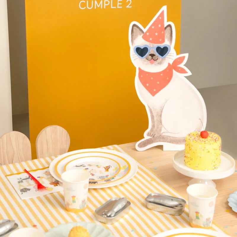 Vasos de Cartón con Gatitos