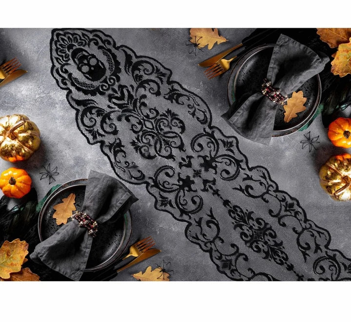 Camino de Mesa de Calaveras para Halloween