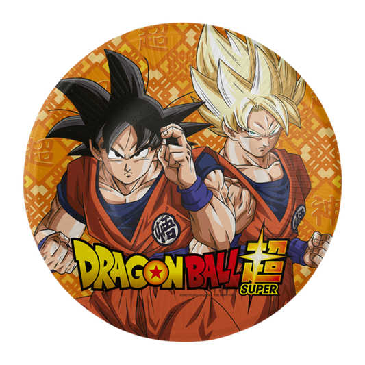Platos de cartón Dragon Ball 18 cm 8 uds