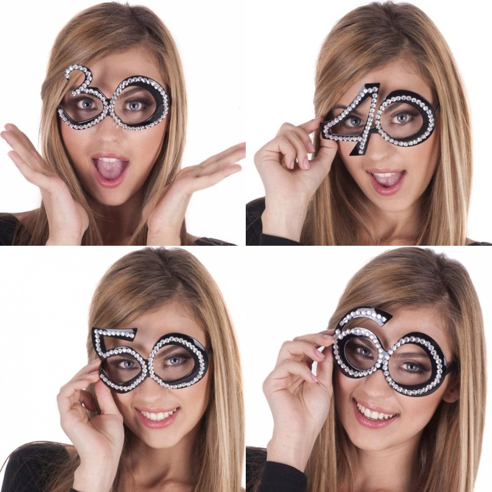 Gafas de Cumpleaños con Número | 18, 30, 40, 50, 60, 70, 80, 90