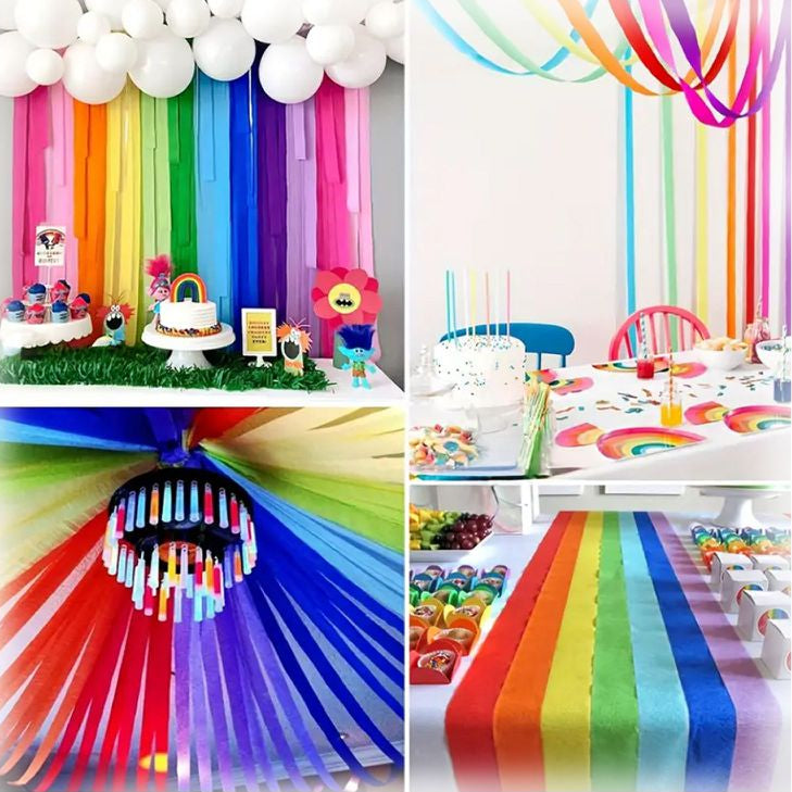 6 Rollos Papel Pinocho Arco Iris 22 m