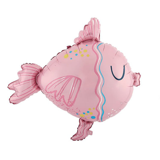Globo Foil Pez Rosa 77×73 cm