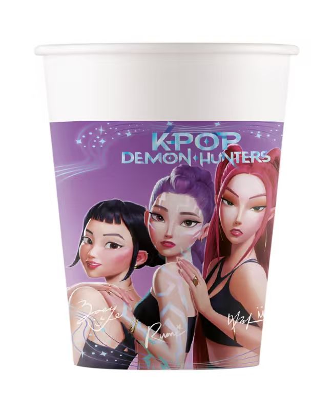 Vasos Papel K-Pop 200ml 8uds