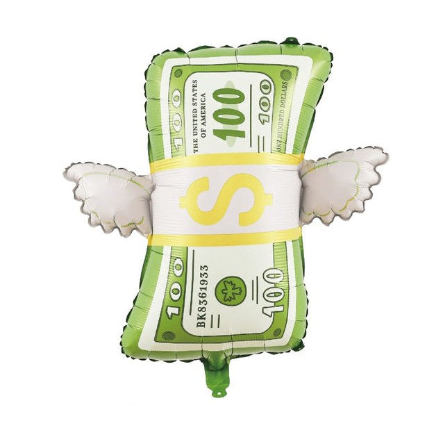 Globo Foil Billete 100 Euros con Alas 68×65,5 cm